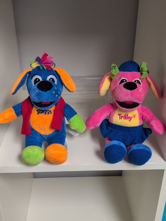 Fiesta Other - 9" RAGGS Plush Fiesta Trilby And Raggs Blue And Pink Dog Collectible Y2k